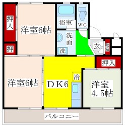 塩塚駅 徒歩9分 5階の物件間取画像